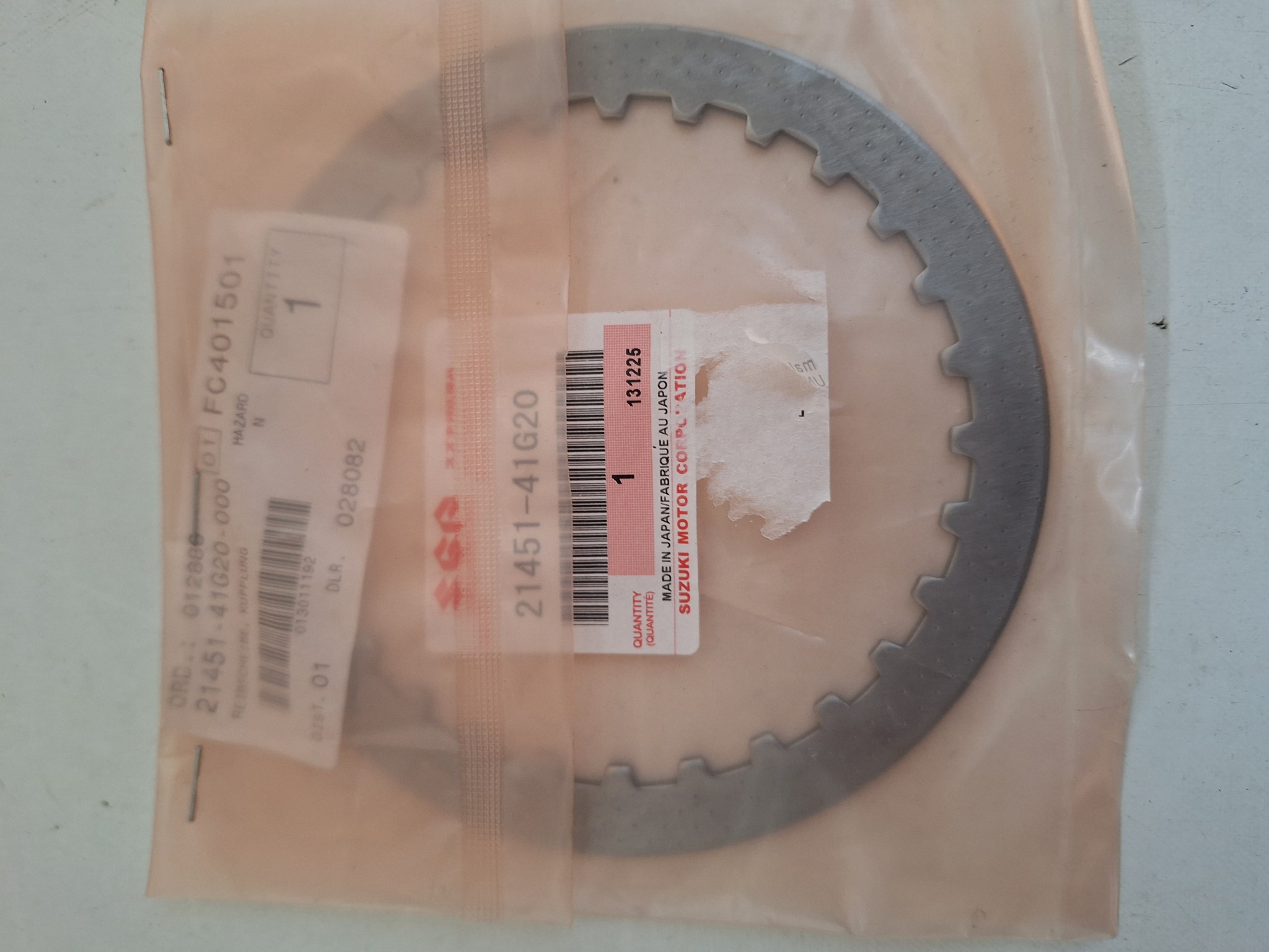 Picture of SUZUKI  REIBSCHEIBE. KUPPLUNG  21451-41G20